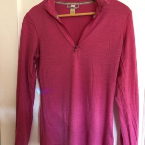 Smartwool Merino 150 Base layer 1/4 zip - M Pink